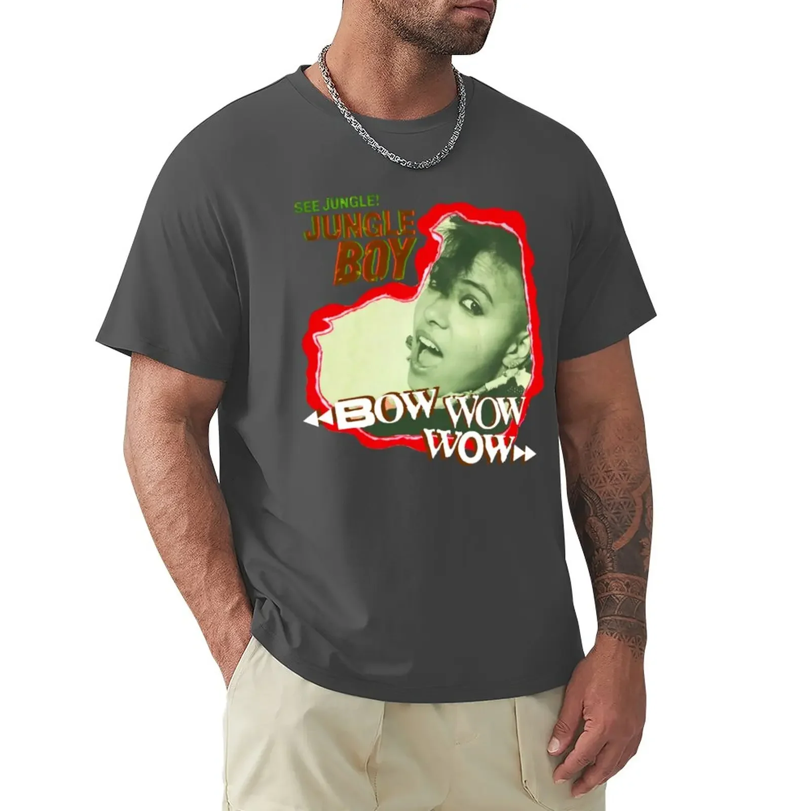 

Bow Wow Wow Jungle Boy Classic '80s T-Shirt quick-drying oversizeds plus sizes fitted t shirts for men