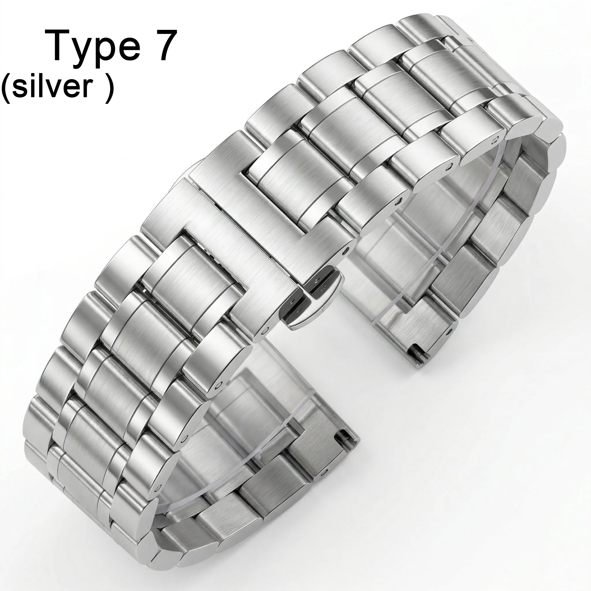 Sleek Stainless Steel Watch Band - Premium Metal Replacement Strap