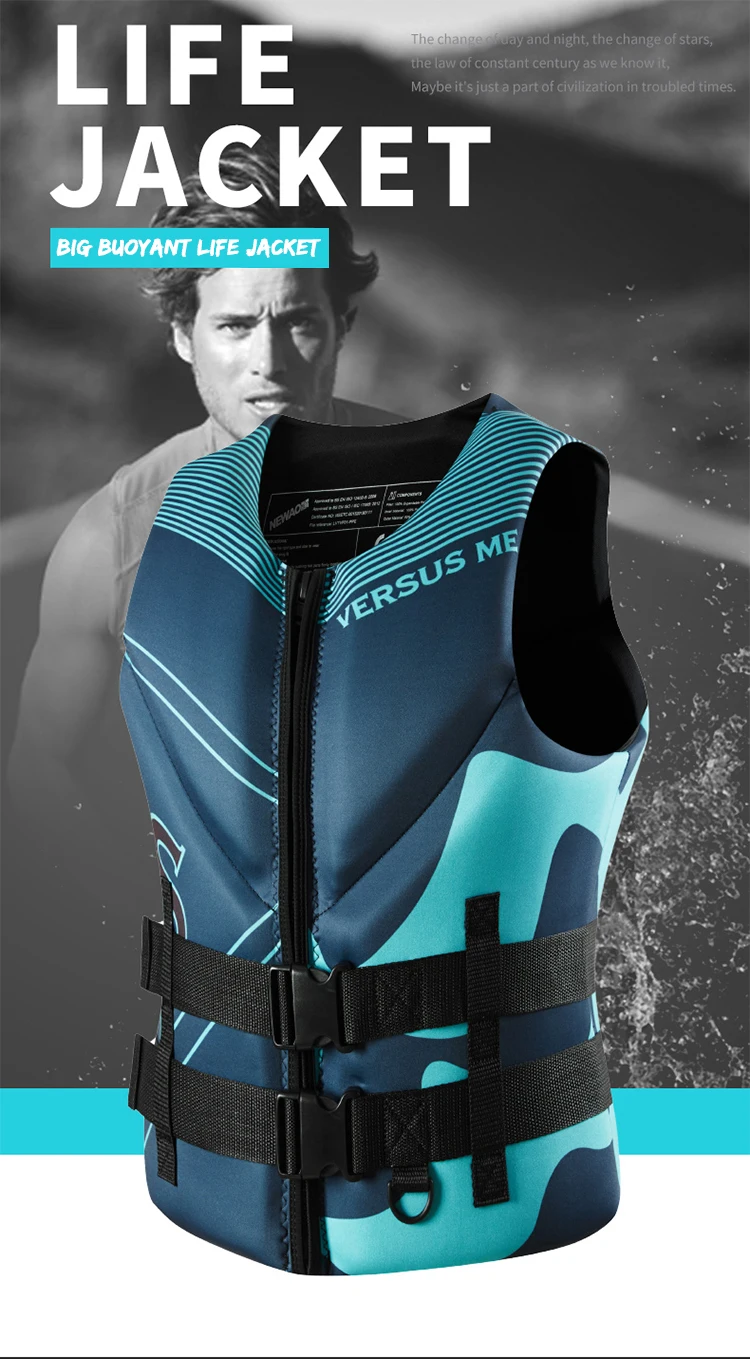 Life Vest Adults Surf Vest Kayak Wakeboard Motorboats Raft Rescue Boat Ski Water Sports Swimming Drifting Rescue Life Jacket