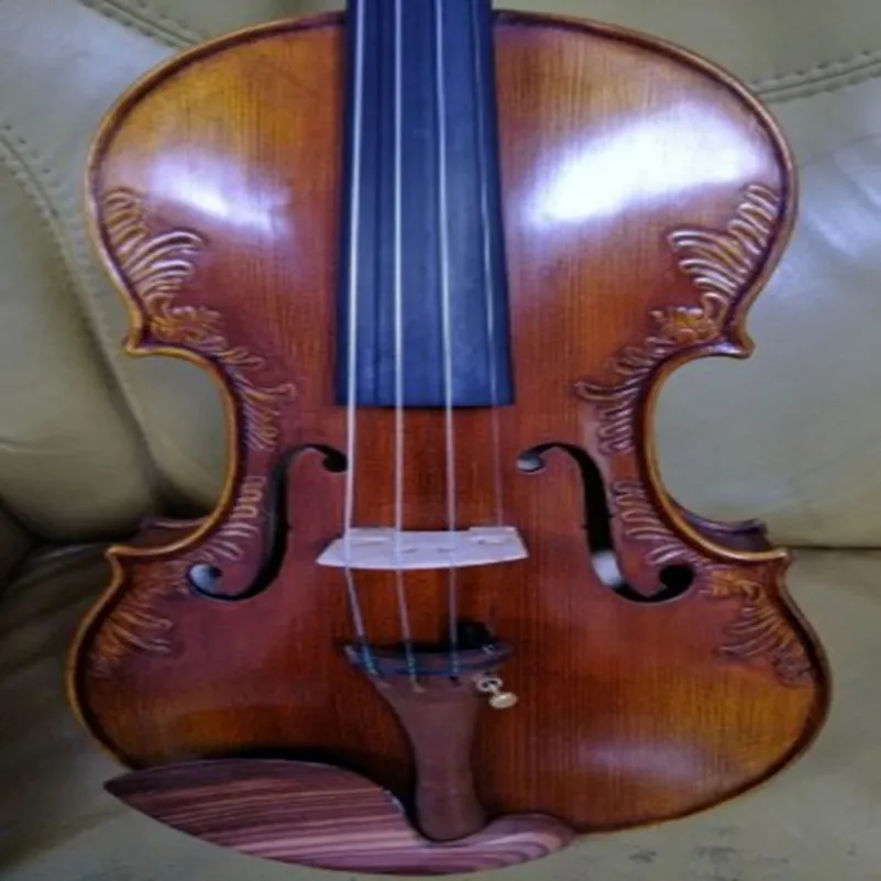 hand made Nice violin. maple back violin+bow + case
