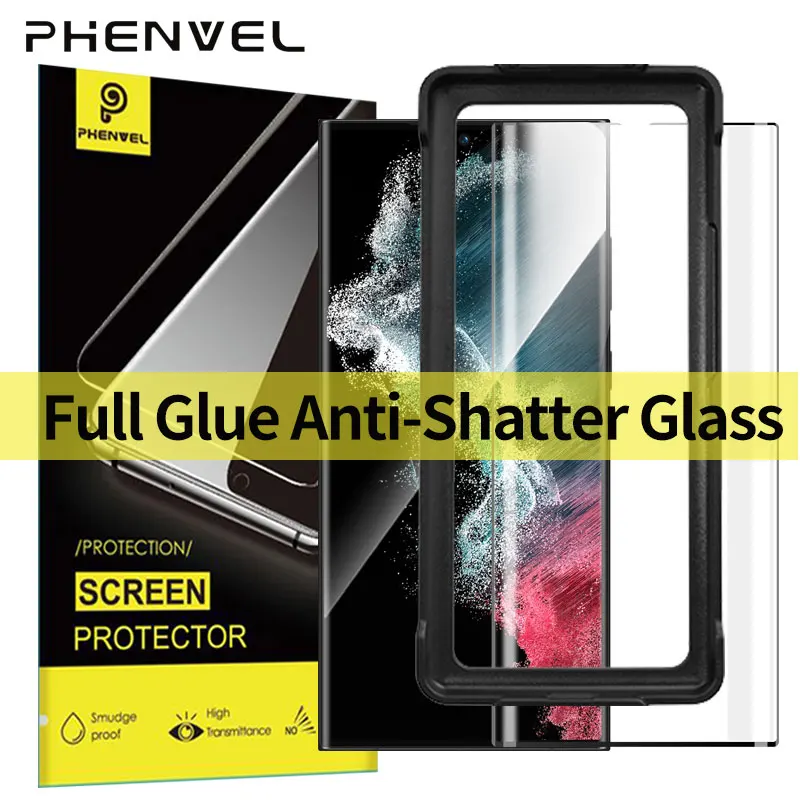 Vetro Protettivo 3D Full Glue Per Samsung Galaxy S23 Ultra Screen Protector Per Galaxy S23 Ultra Anti Shatter Vetro Temperato