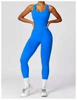Sexy Back V Jumpsuit Gym Set Women Training Yoga Suit Sportswear Women Sports Jumpsuit Fitness Rompers Stretch Workout Bodysuits - Image 3
