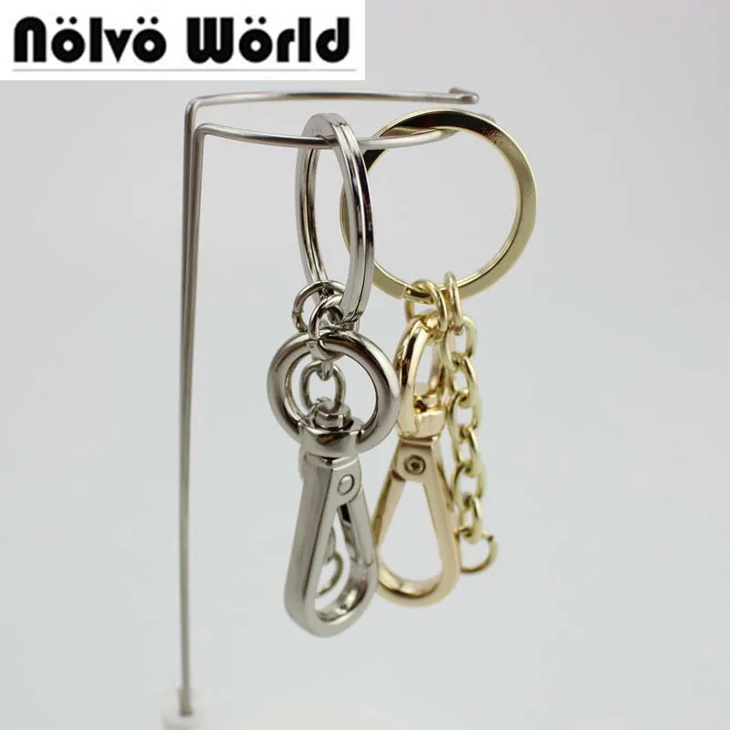 20pcs Key ring pendant package buckle hardware accessories ring+hook +chain | Багаж и сумки