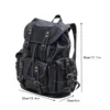 The New Genuine Leather Men Backpack  Outdoor Casual School Bag Large Capacity Backpack Genuine Leather Mountaineering Bag 3