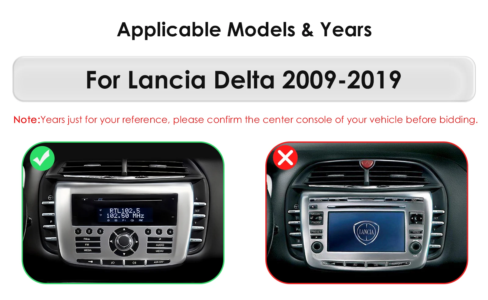 2DIN Android Autoradio für Lancia Delta 2009 - 2019 Multimedia-Player GPS-Navigation Stereo 360 Kamera Carplay Android Auto RDS – Detail 3