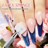 LINMANDA Soft Nail Sponges for Ombre Nail Art Sponges With Grabbing Pen Nails Ombre Nail Art Tools Professional Accessories 4