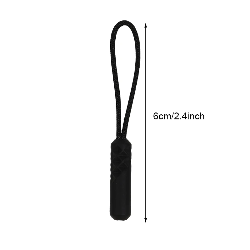 10/20pcs Zipper Pull Puller End Fit Rope Tag Replacement Clip Broken Buckle Fixer Zip Cord Tab Travel Bag Suitcase Tent Backpack