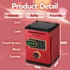 Electronic Touch Screen Piggy Bank Safety Password Mini Intelligent Music Counting Money Coin Bank ATM Banks Toys For Kids Gift 5
