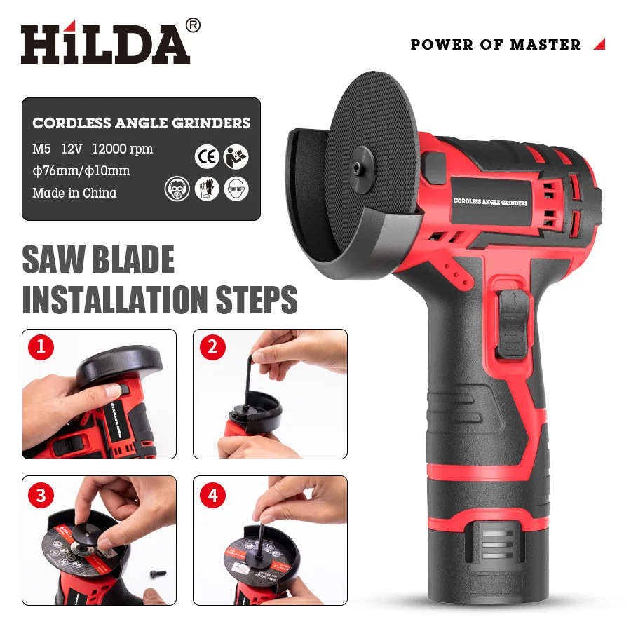 12v Cordless Angle Grinder 3 Inch Lithium Battery Mini Small Household Cutting Disc Hand Tools Sander Mini Rotary Tool Abrasive