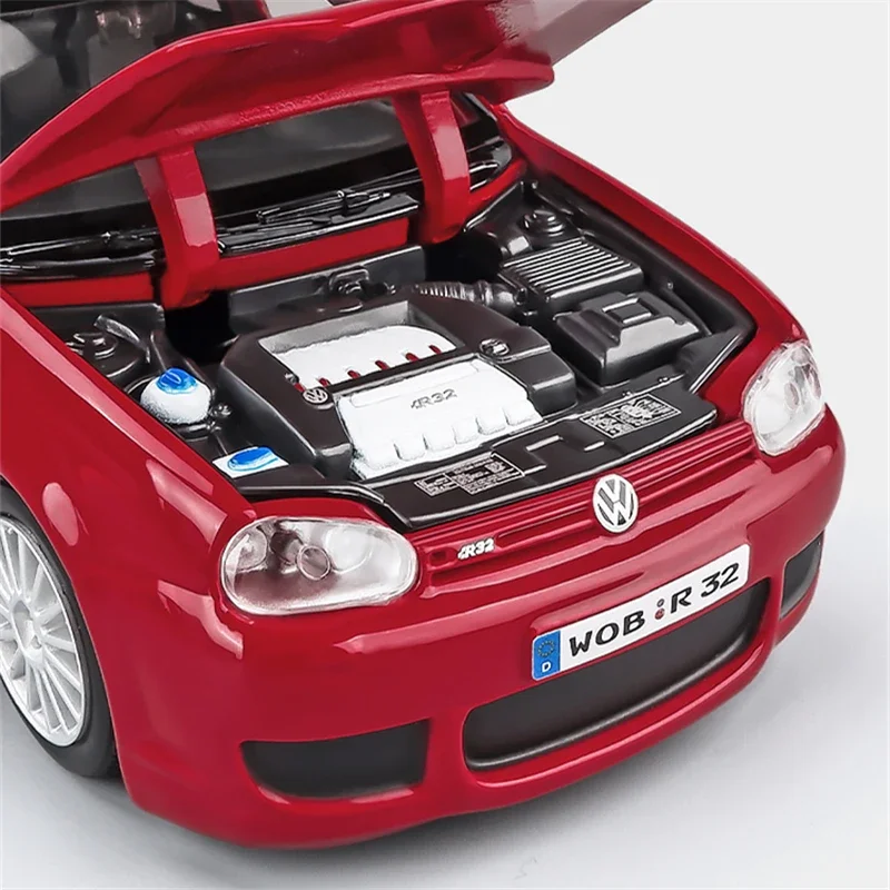1/24 フォルクスワーゲン ゴルフR 32（カスタム品） Maisto 1:24フォルクスワーゲンvwゴルフr32合金車モデル,車の
