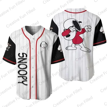 Summer Baseball Snoopy Dog Jersey