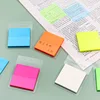50 Sheets Color Transparent Waterproof sticky not 50*50mm Sticky Note Pads Notepads Posits for School Stationery Office Supplies 2