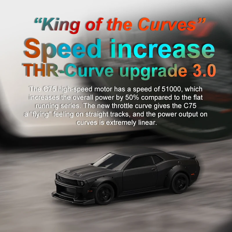 1:76 C75 RTR Version MINI RC Electric Remote Control Model Car Simulated Headlights/Tires Desktop Toy for Kids Toys 5