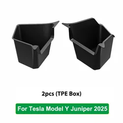 Enhanced Trunk Side Storage Organizer with Flocked TPE Mat - Anti - dirty Travel Accessories (TPE BOX 2pcs)