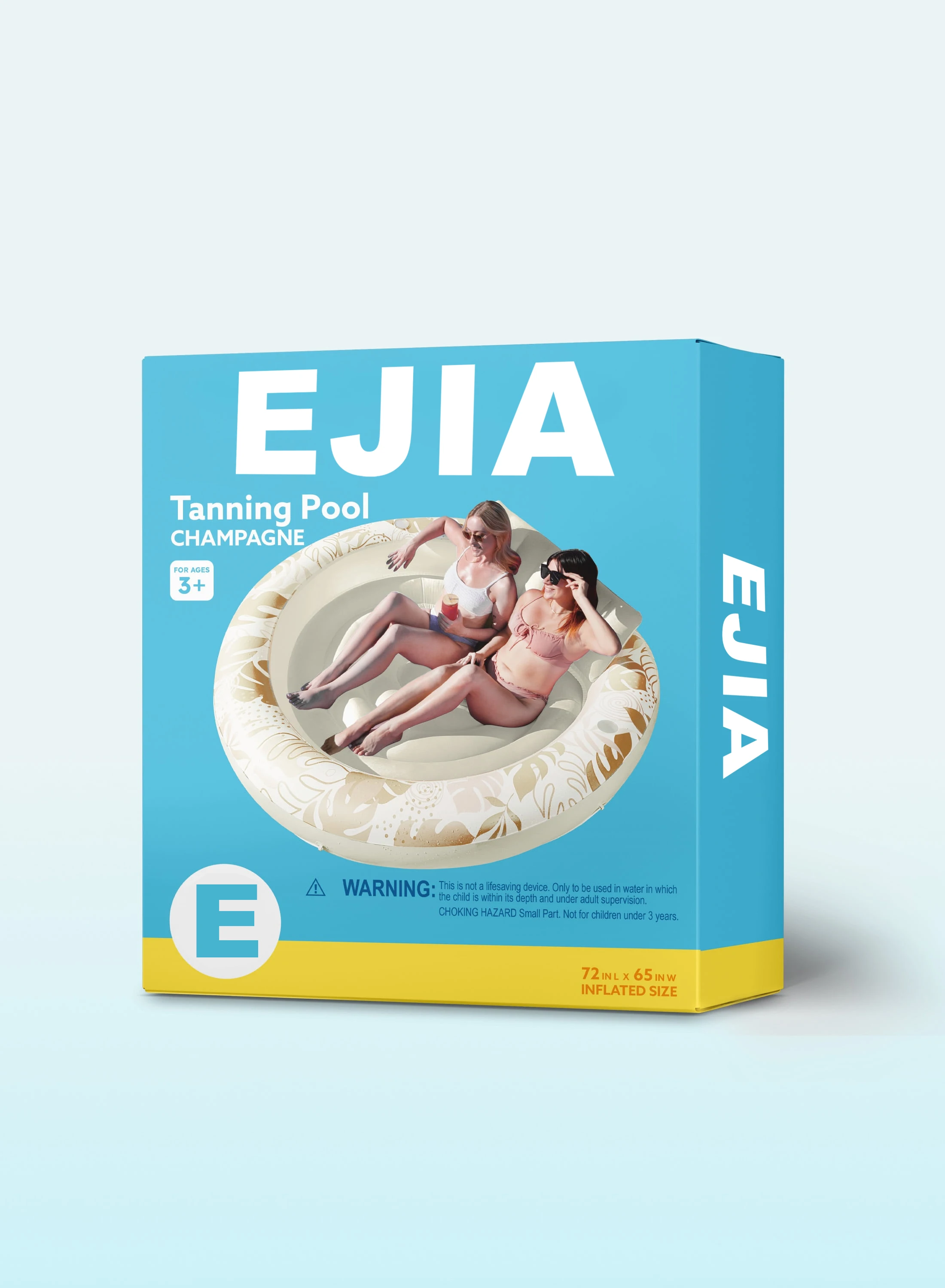 EJIA 원형 패브릭 태닝 풀 (샴페인)