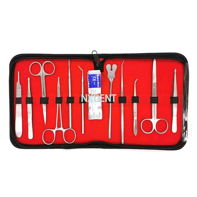 Kit de formation de suture Avec trousse de dissection 9 Instruments