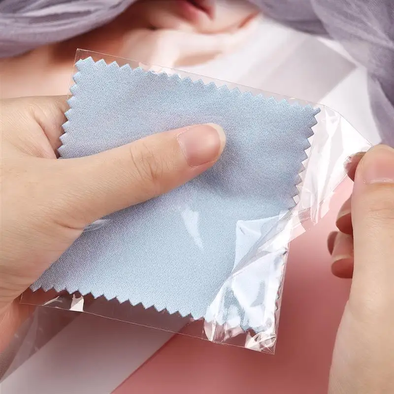 Silverware & Jewelry Polishing Cloth - Soft Cleaning Wipes, 50-Pack