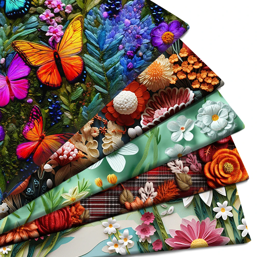 Caos Di Fili Da Cuco Sulla Superficie Di Un Tappeto Indiano Patchwork