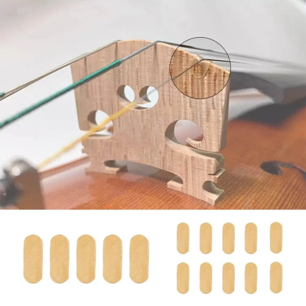 Description Picture 2 of itemNew 5/10Pcs Cello Bridge Parchment Parchment E String String Protectors Instruments Parts Protect Instruments Accessories Violin