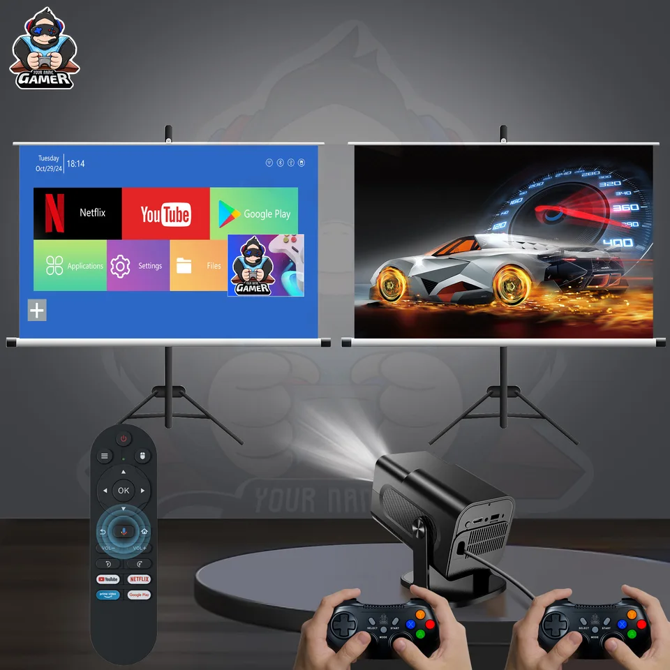 X20 Mini Projecteur Portable Sans Fil Intelligent Sans Fil Tv Android 9