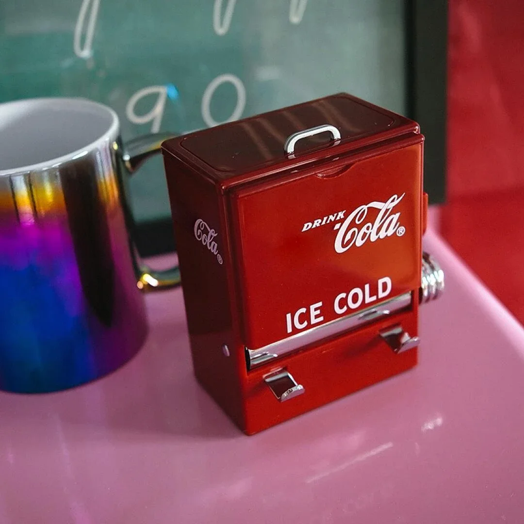 

Cola Vending Machines Style Toothpick Dispenser Box Personality Automatic Toothpick Holder Organizer Desktop Decor Accessories