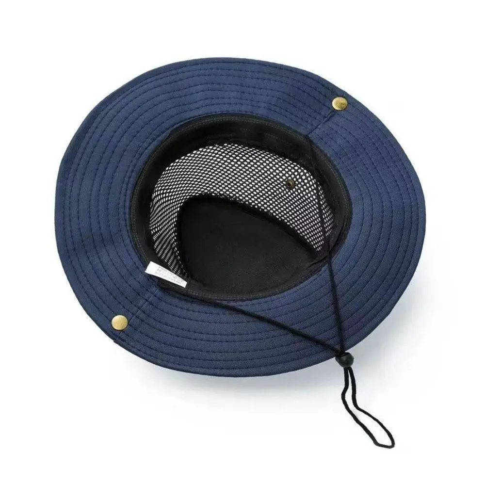 Casual Fishing Hat Breathable Windproof Rope Mountaineering Cap Foldable Travel Sun Cap Unisex