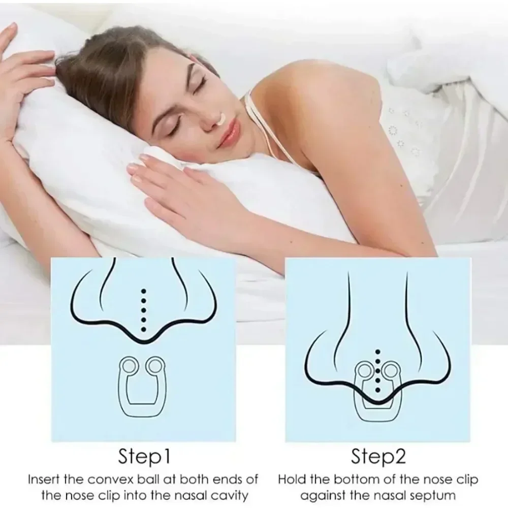 Snore Stop Ring with Case Anti Snoring Device Magnetic Nose Vents Anti Snore Nose Clip Night Sleeping Apnea Guard Fast Shipping 4