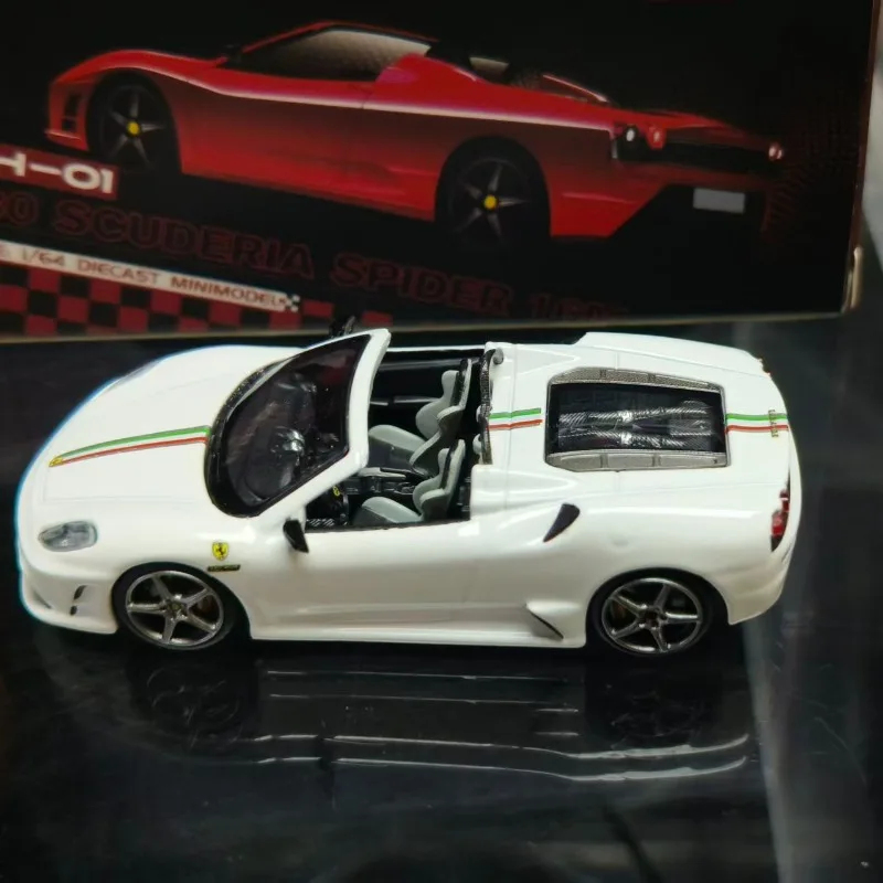 포산 리미티드 리틀 헌터 1:64 F430 미니어처 다이캐스팅 시뮬레이션 합금 자동차 모델, 소년 장난감, 성인 수집용 장식품.