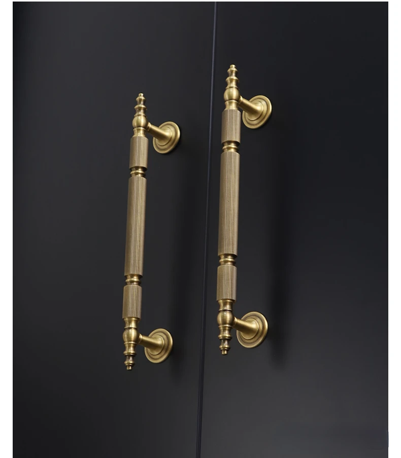 Vintage Bronze e Line Design Solid Brass