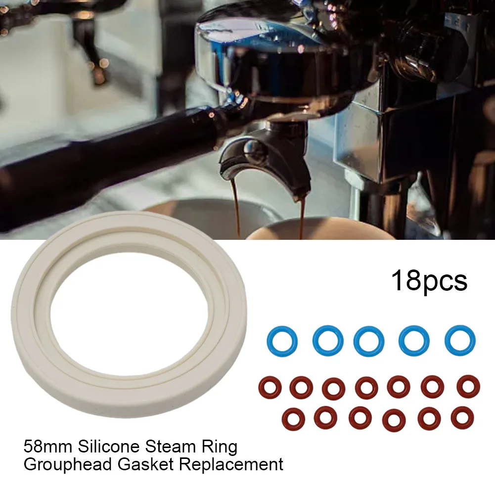 Double Boiler Group Head Gasket Seal O-ring Set Silicone Replacement For Breville BES920 BES900 BES980 Coffee Tea Accessories