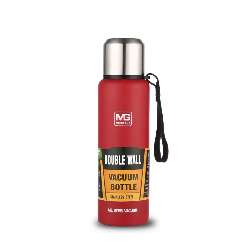 Large Capacity Stainless Steel Insulated Thermos with Carrying Rope