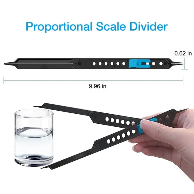 10 inch Adjustable Plastic Proportional Scale Divider Drawing Tool for  Artists - AliExpress