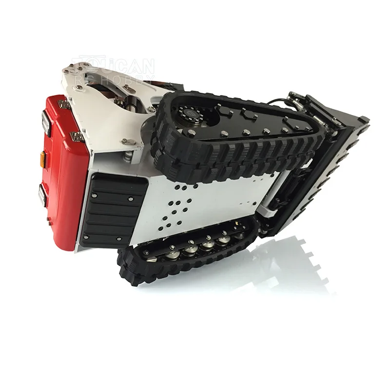 US Stock LESU 1/14 Aoue LT5 Tracked Skid-Steer CNC Metal Hydraulic RC Loader RTR Model Remoted Truck Christmas Gifts THZH1208 6