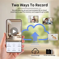 Caméra Robot de Surveillance WiFi 8MP PTZ, Moniteur Bébé de Sécurité, Audio Bidirectionnel, Vision Nocturne, Suivi Intelligent, Caméras IP Domestiques pour Animaux de Compagnie 4