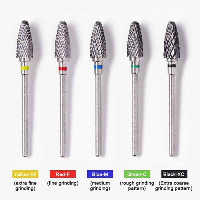 Carbide Tungsten Nail Files Drill Cuticle Polishing Bit Nail Grinding Head Electric Manicure Set For Removing Acrylic Nails Gel electric nail drill