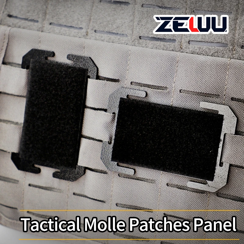 ZEWU Tactical Molle Patches Panel velcro adapter Plastic Molle