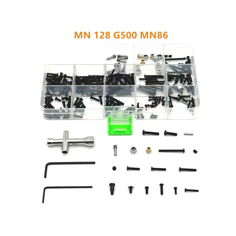 

Metal Upgrade Retrofit Screw Tool Box For Mangniu 1/12 MN128 MN86 G500 RC Car Parts