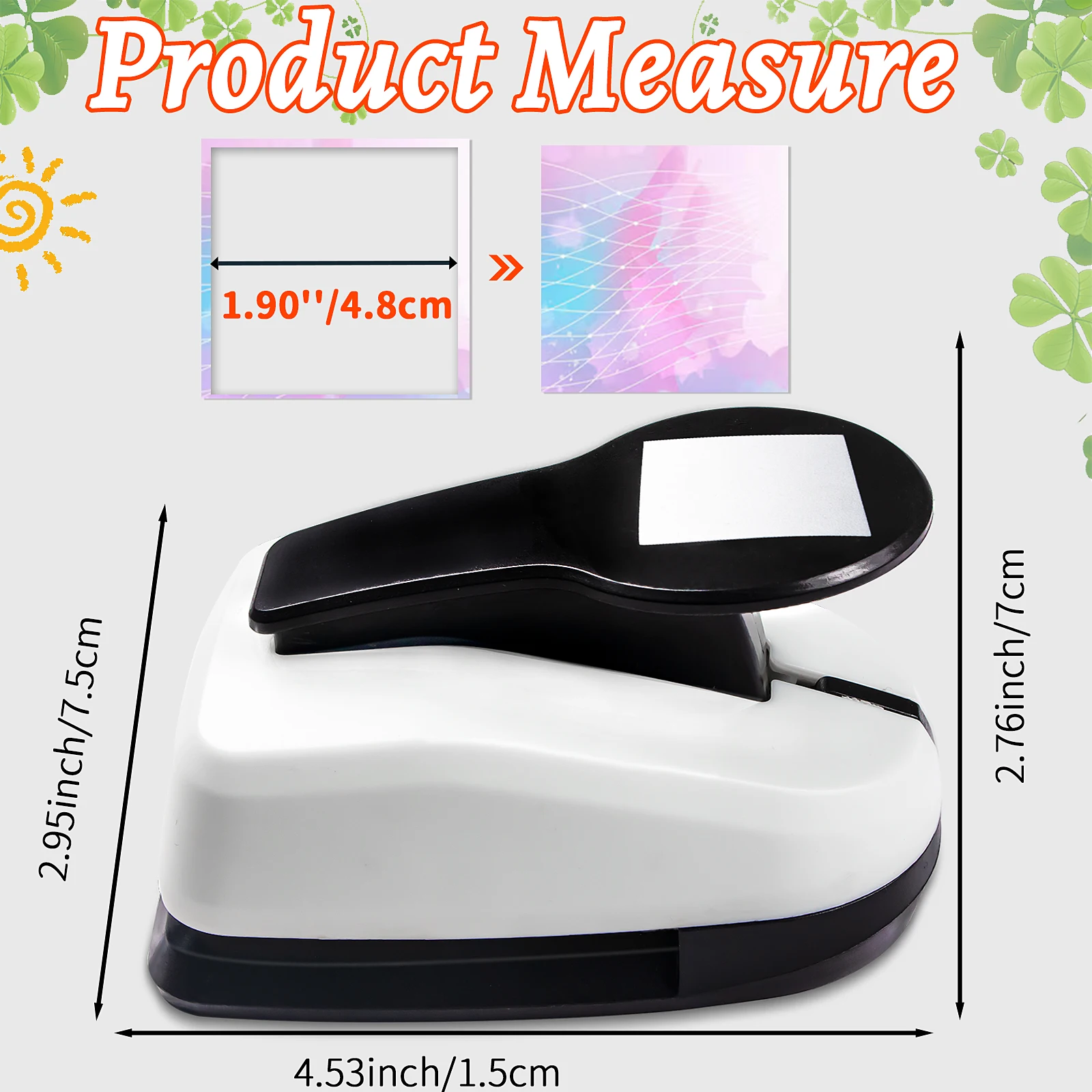 Paper cutter Hole Puncher Punches Tool 2 inch 50mm Square Paper Shapes for card making custom scrapbooking