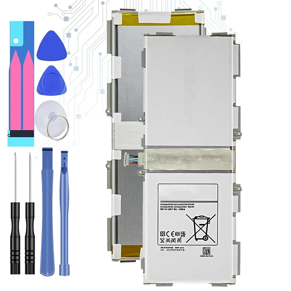 Per Batteria Samsung Eb-Bt530Fbu Eb-Bt530Fbc Eb-Bt530Fbe Per Samsung Galaxy Tab 4 Tab4 Sm-T530 T531 T533 T535 T537 6800Mah