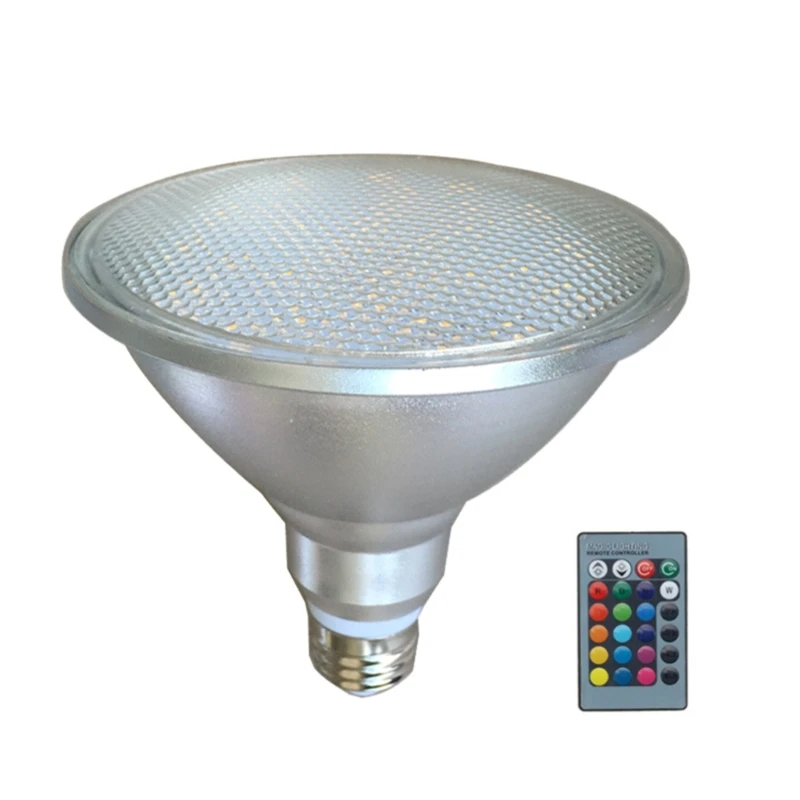

Y1UU Color Changing LED Spotlight-with Remote Control Colored LED Bulbs Dimmable RGB-Landscape Light-Bulb for Home PAR38 20W
