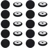 1 Box 20Pcs Black Velvet Buttons 0.91"(23mm) Round Fabric Covered Velvet Cloth Tuxedo Button with Iron Shank for Sewing 1