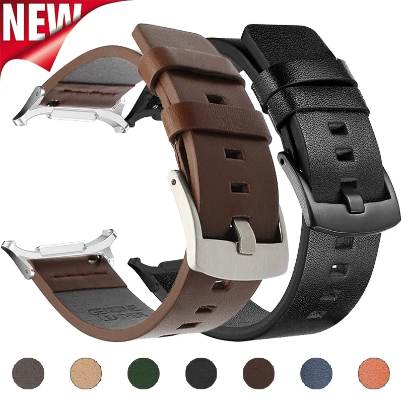 Premium Leather Strap for Business - No Gaps Design, 47mm Wristband Bracelet