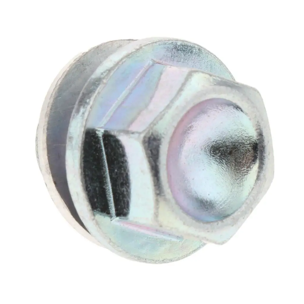Silver Anodized Magnetic Engine Oil Pan Drain Plug/Bolt W/ Crush Washer M14*12mm