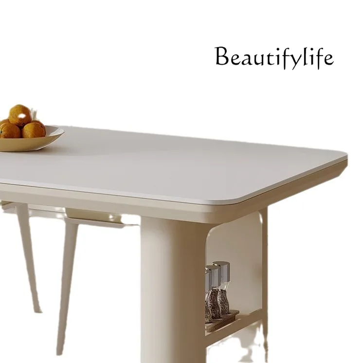 Piatto Di Pietra Tavolo Da Pranzo Dell'Isola Della Cucina Piccolo Appartamento Tavolo Da Pranzo Per Uso Domestico Isola Da Cucina Media Retrattile Int