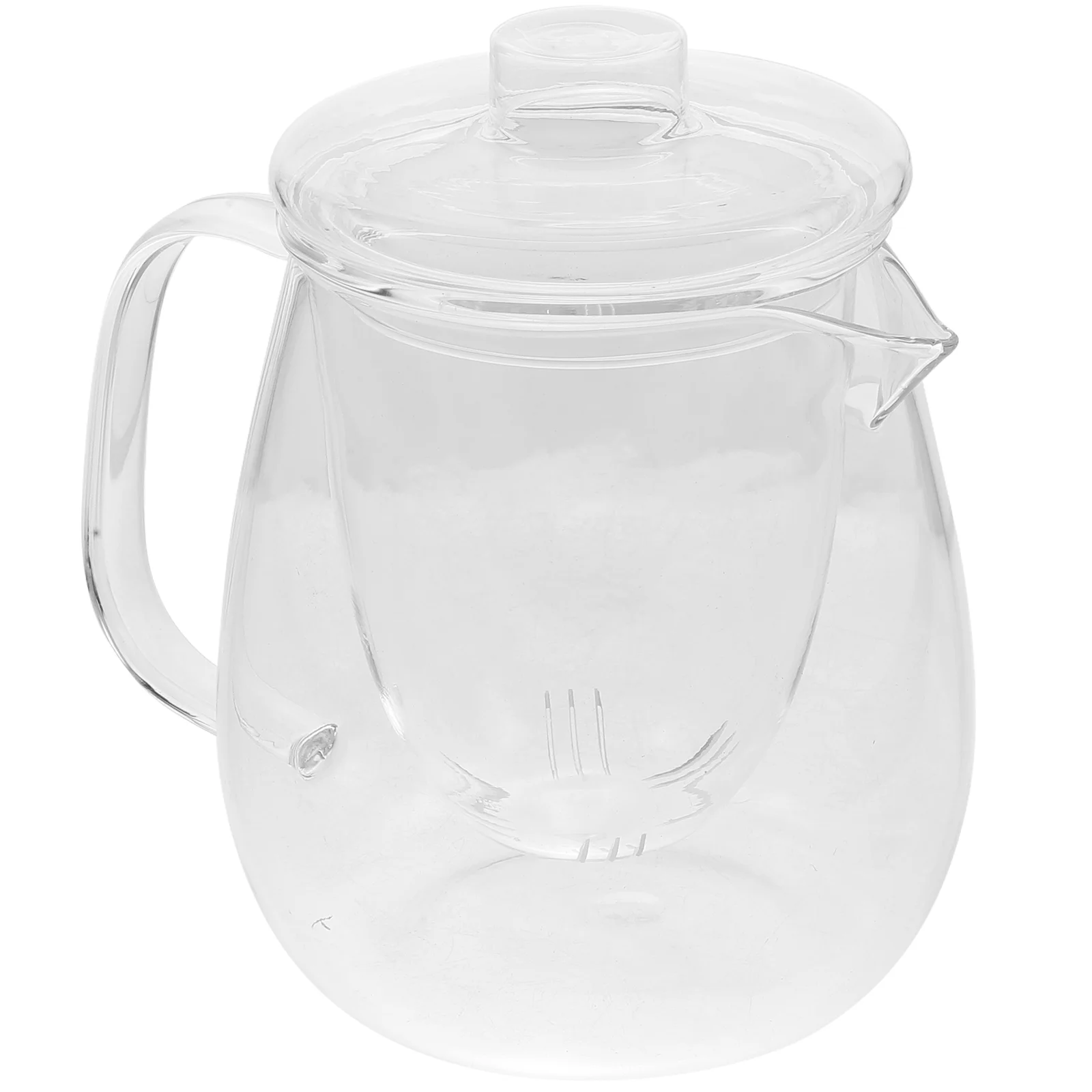 

Portable Kettle Glass Teapot Steeper Coffee Handle Small Water Boil Teaware Transparent