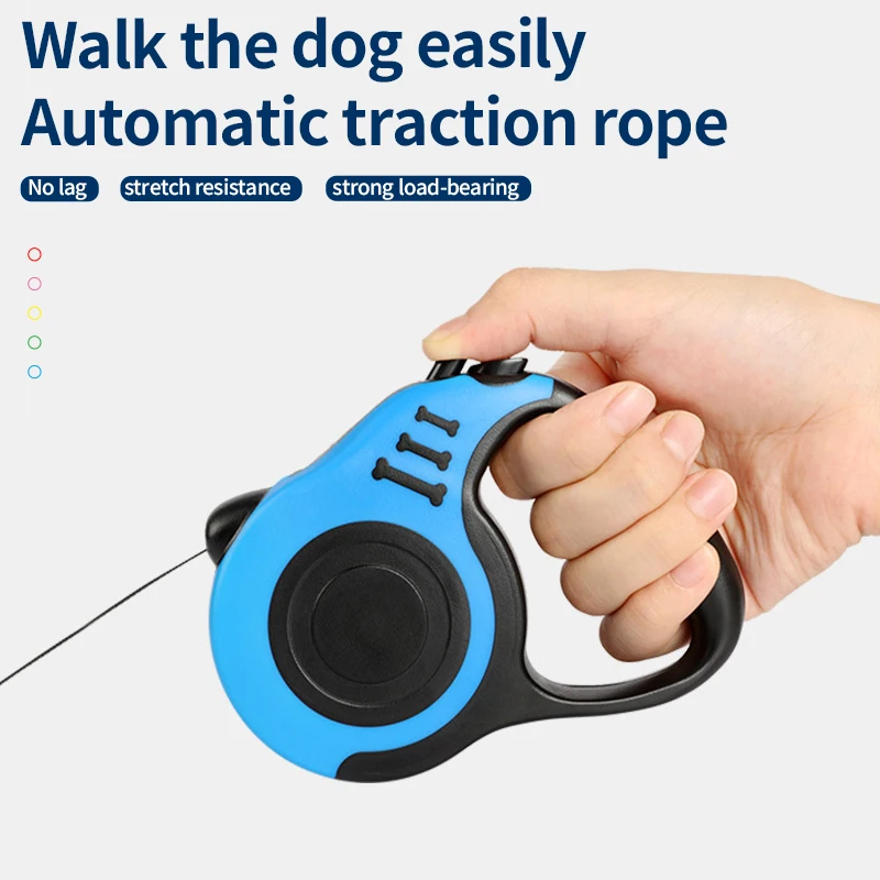 5 Color Automatic Retractable Walking Running Leads Dog Leash Durable