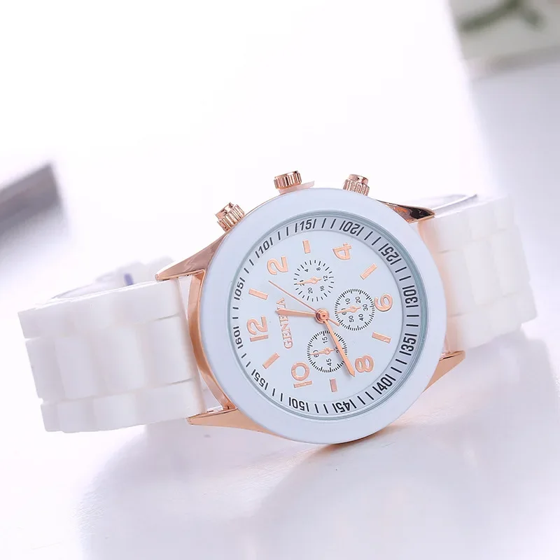 Luxury Women's Watch Set Fashion Luxury Elegant Alloy Wristwatch Silicone Strap Couple Watch Men Quartz Holiday Gifts