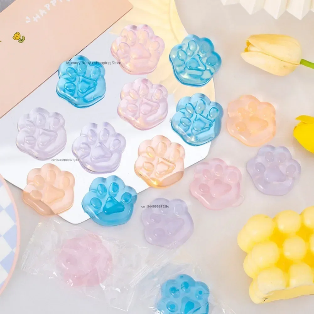 1pc Mini Hand Pinching Cat Paw Fish Fidget Toy Ice Pressure Ball Toy Squeeze Toy Cat Paw Mini Mochi Mini Mochi Ice Block 4