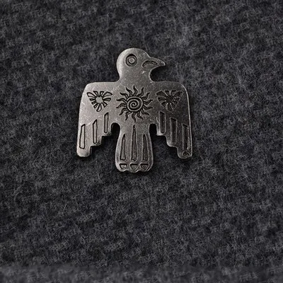 American High Quality Sun God Thunder Bird Brooch Ancient Traditional Totem Bronze Badge Classic Clothing Accessories