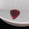 Explosion Unique Season 4 Eddie Guitar Pick Necklace Heart-Shaped Ruby Pendant Birthday Anniversary Gift 1